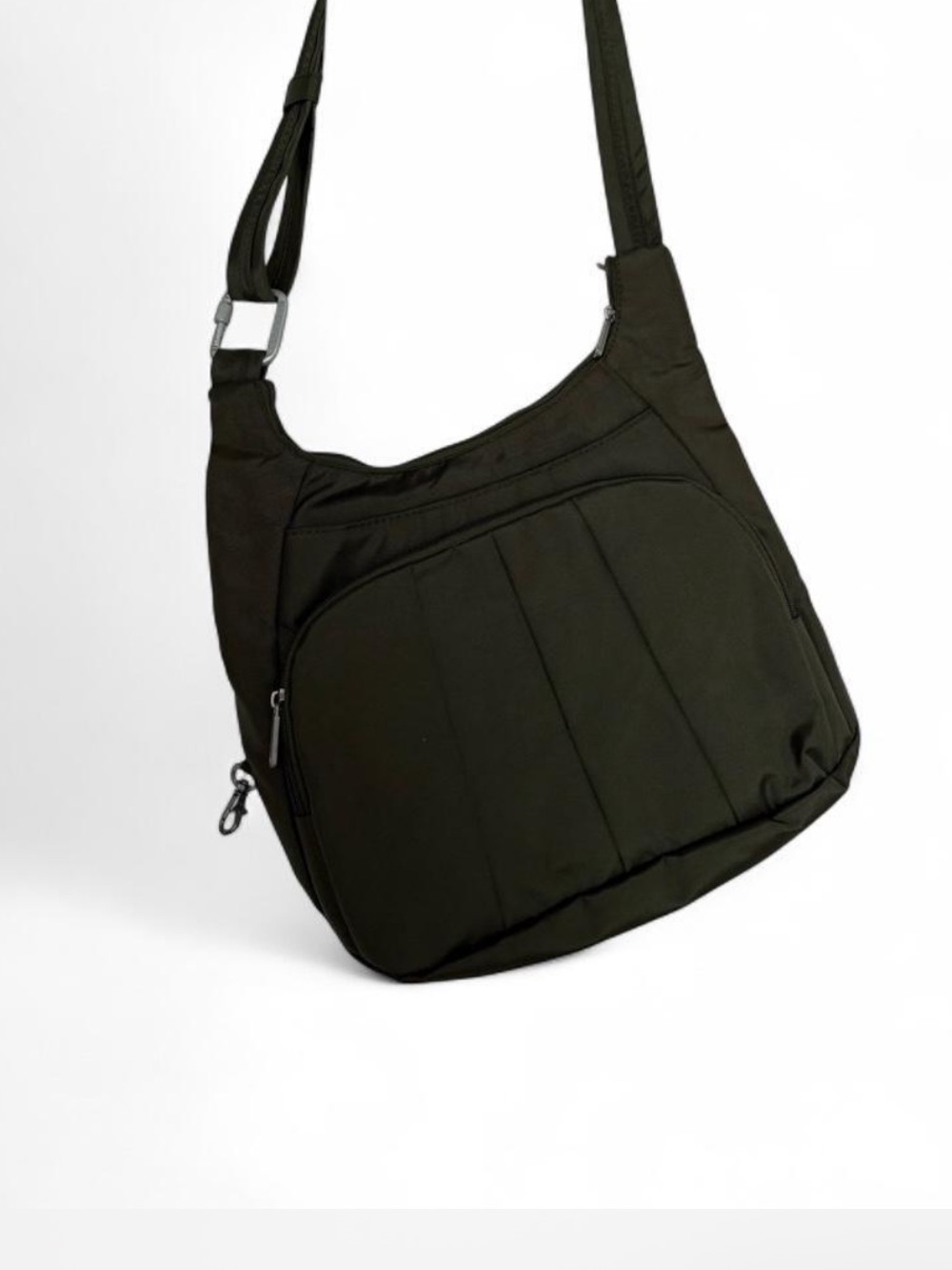 Travelon Anti-theft Green Crossbody Shoulder Bag - Lightweight Everyday Carry